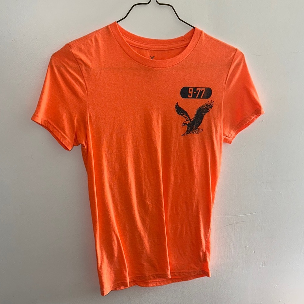 American Eagle Orange Athletic T-Shirt